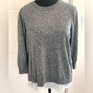 Calvin Klein Marbled Black/Gray with White Skirting.